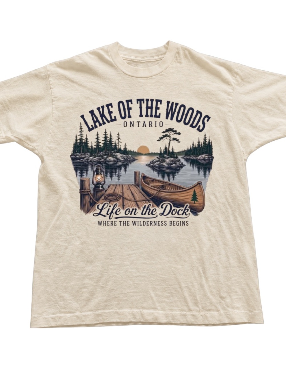 Off White Lake of the Woods 'Life on the Dock' Graphic Tee